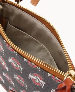 Dooney & Bourke Game Day Ready | Printed Fabric^Collegiate University Small North South Top Zip Crossbody