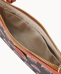 Dooney & Bourke Game Day Ready | Printed Fabric^Collegiate University Large Slim Crossbody