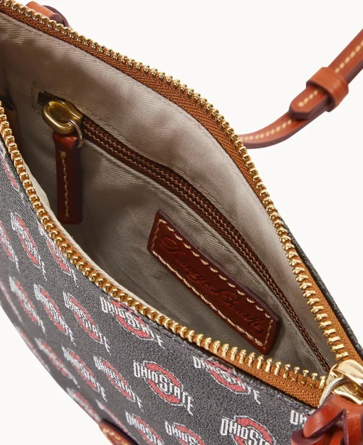 Dooney & Bourke Game Day Ready | Printed Fabric^Collegiate University North South Top Zip Crossbody