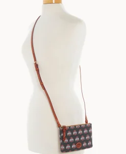 Dooney & Bourke Game Day Ready | Printed Fabric^Collegiate University Top Zip Crossbody