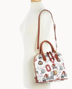 Dooney & Bourke Game Day Ready | Printed Fabric^Collegiate University Zip Zip Satchel