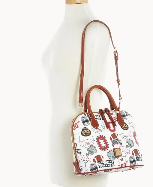 Dooney & Bourke Game Day Ready | Printed Fabric^Collegiate University Zip Zip Satchel