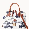 Dooney & Bourke Game Day Ready | Printed Fabric^Collegiate University Zip Zip Satchel
