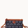Dooney & Bourke Game Day Ready | Printed Fabric^Collegiate University Large Slim Crossbody