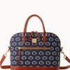 Dooney & Bourke Game Day Ready | Printed Fabric^Collegiate University Domed Zip Satchel