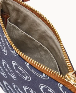 Dooney & Bourke Game Day Ready | Printed Fabric^Collegiate University Small North South Top Zip Crossbody