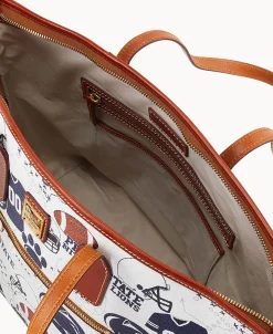 Dooney & Bourke Game Day Ready | Printed Fabric^Collegiate University Tote