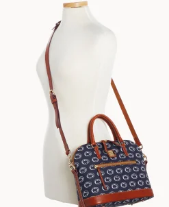 Dooney & Bourke Game Day Ready | Printed Fabric^Collegiate University Domed Zip Satchel