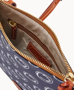 Dooney & Bourke Game Day Ready | Printed Fabric^Collegiate University North South Top Zip Crossbody