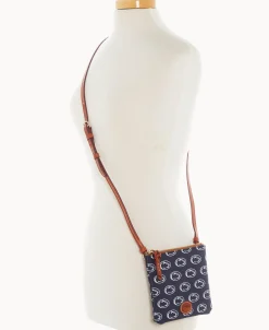Dooney & Bourke Game Day Ready | Printed Fabric^Collegiate University Small North South Top Zip Crossbody