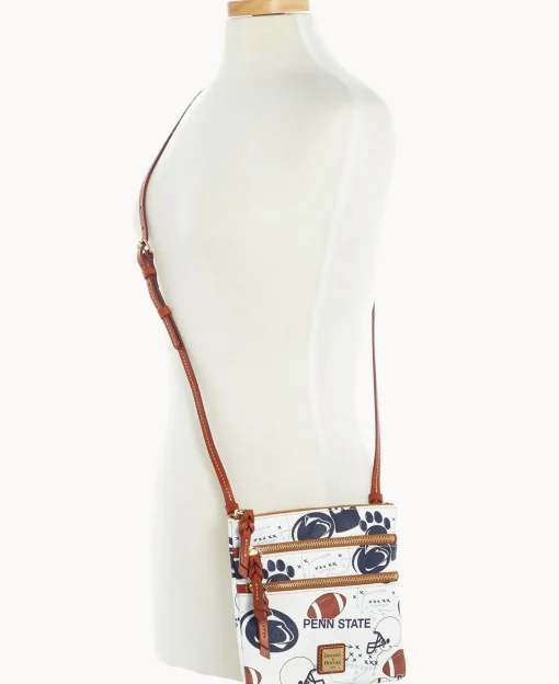 Dooney & Bourke Game Day Ready | Printed Fabric^Collegiate University N S Triple Zip Crossbody