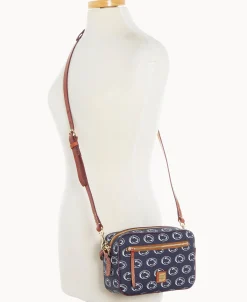 Dooney & Bourke Game Day Ready | Printed Fabric^Collegiate University Camera Zip Crossbody
