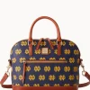 Dooney & Bourke Game Day Ready | Printed Fabric^Collegiate University of Domed Zip Satchel