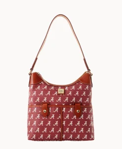 Dooney & Bourke Game Day Ready | Printed Fabric^Collegiate University of Alabama Zip Hobo