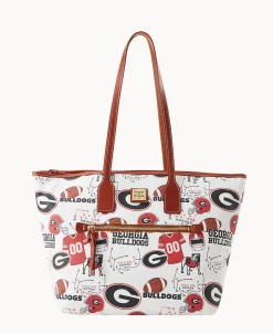Dooney & Bourke Game Day Ready | Printed Fabric^Collegiate University of Georgia Tote