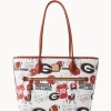 Dooney & Bourke Game Day Ready | Printed Fabric^Collegiate University of Georgia Tote