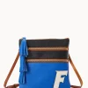 Dooney & Bourke Printed Fabric | Pebbled Leather^Collegiate Triple Zip Crossbody