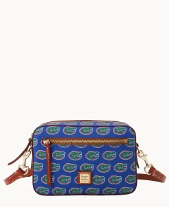 Dooney & Bourke Game Day Ready | Printed Fabric^Collegiate University of Florida Camera Zip Crossbody