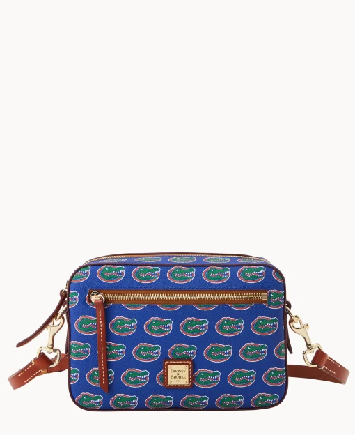Dooney & Bourke Game Day Ready | Printed Fabric^Collegiate University of Florida Camera Zip Crossbody