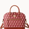 Dooney & Bourke Game Day Ready | Printed Fabric^Collegiate University of Alabama Domed Zip Satchel