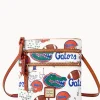 Dooney & Bourke Game Day Ready | Printed Fabric^Collegiate University of Florida N S Triple Zip Crossbody