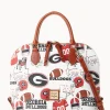Dooney & Bourke Game Day Ready | Printed Fabric^Collegiate University of Georgia Zip Zip Satchel