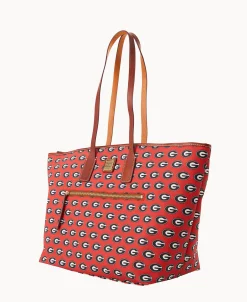 Dooney & Bourke Game Day Ready | Printed Fabric^Collegiate University of Georgia Large Tote