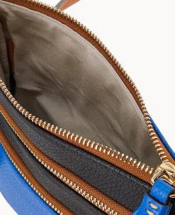 Dooney & Bourke Printed Fabric | Pebbled Leather^Collegiate Triple Zip Crossbody