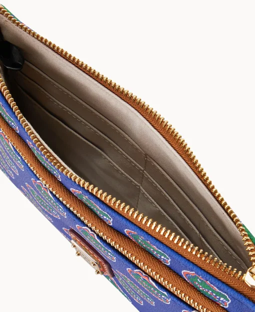 Dooney & Bourke Grab and Go | Wristlets^Collegiate a Double Zip Wristlet