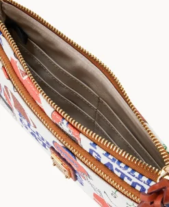 Dooney & Bourke Grab and Go | Wristlets^Collegiate a Double Zip Wristlet
