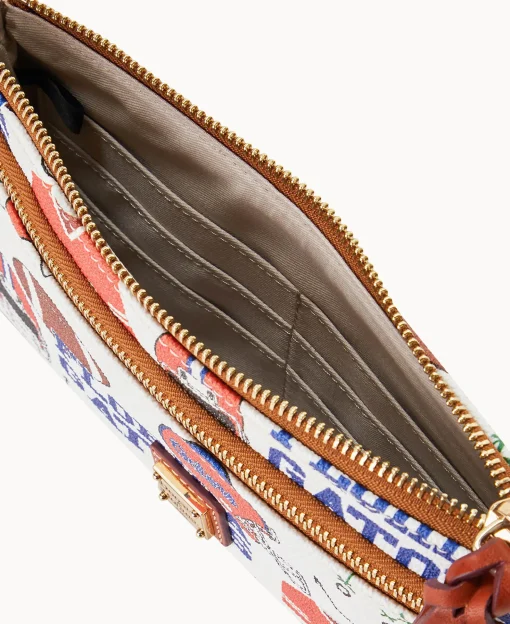 Dooney & Bourke Grab and Go | Wristlets^Collegiate a Double Zip Wristlet