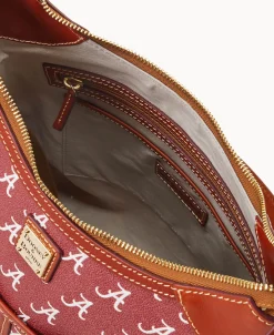 Dooney & Bourke Game Day Ready | Printed Fabric^Collegiate University of Alabama Zip Hobo