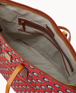 Dooney & Bourke Game Day Ready | Printed Fabric^Collegiate University of Georgia Large Tote