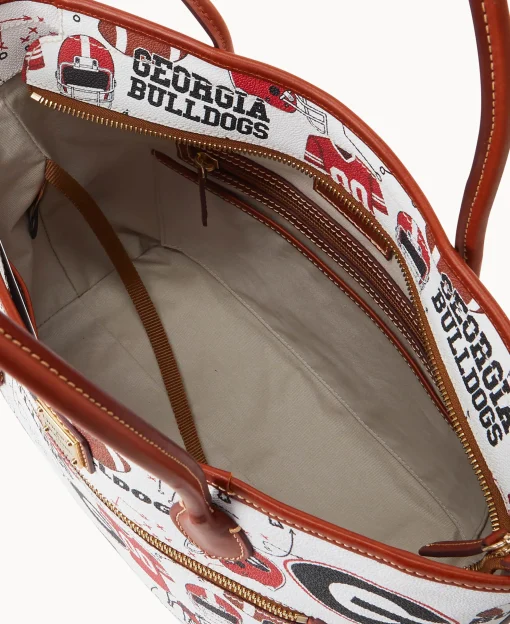 Dooney & Bourke Game Day Ready | Printed Fabric^Collegiate University of Georgia Tote