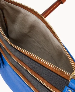 Dooney & Bourke Printed Fabric | Pebbled Leather^Collegiate Triple Zip Crossbody
