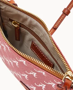 Dooney & Bourke Game Day Ready | Printed Fabric^Collegiate a North South Top Zip Crossbody