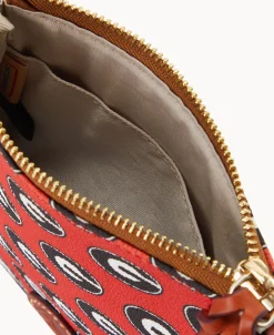 Dooney & Bourke Game Day Ready | Printed Fabric^Collegiate a Small North South Top Zip Crossbody
