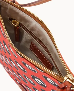 Dooney & Bourke Game Day Ready | Printed Fabric^Collegiate a North South Top Zip Crossbody