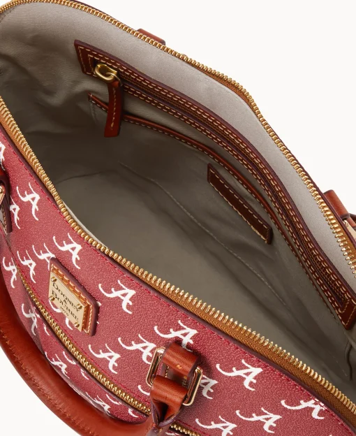 Dooney & Bourke Game Day Ready | Printed Fabric^Collegiate University of Alabama Domed Zip Satchel