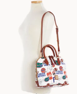 Dooney & Bourke Game Day Ready | Printed Fabric^Collegiate University of Florida Zip Zip Satchel