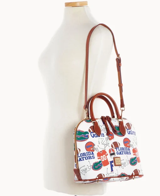 Dooney & Bourke Game Day Ready | Printed Fabric^Collegiate University of Florida Zip Zip Satchel