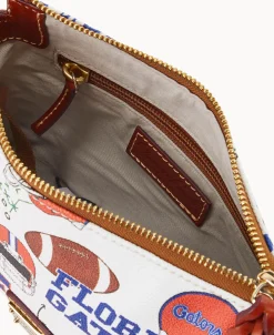 Dooney & Bourke Game Day Ready | Printed Fabric^Collegiate University of Florida Crossbody Pouchette