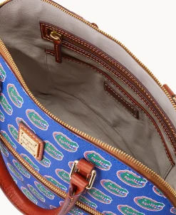 Dooney & Bourke Game Day Ready | Printed Fabric^Collegiate University of Florida Domed Zip Satchel