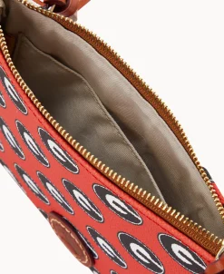 Dooney & Bourke Game Day Ready | Printed Fabric^Collegiate a Top Zip Crossbody