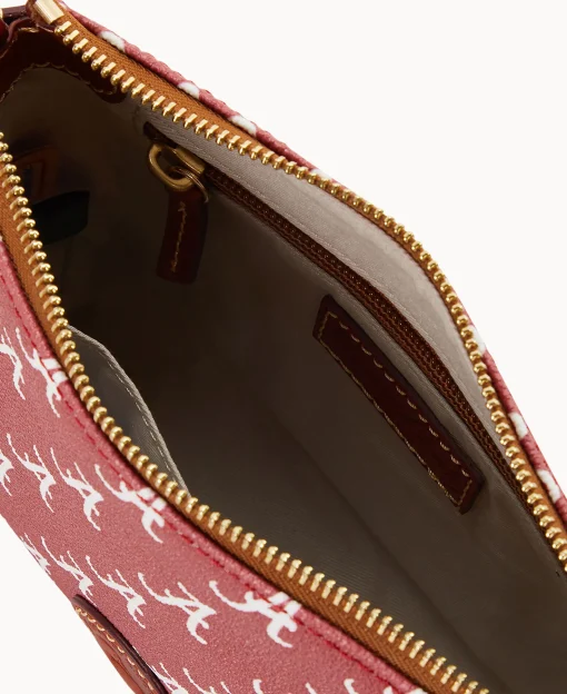 Dooney & Bourke Game Day Ready | Printed Fabric^Collegiate a Crossbody Pouchette