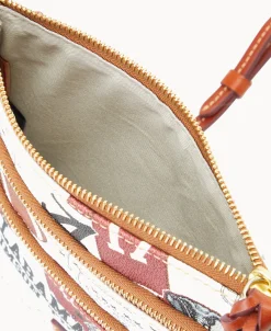 Dooney & Bourke Game Day Ready | Printed Fabric^Collegiate University of Alabama N S Triple Zip Crossbody