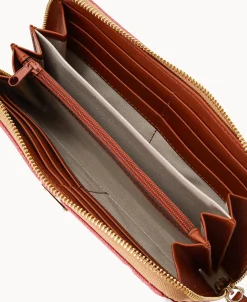 Dooney & Bourke Grab and Go | Wristlets^Collegiate University of Large Zip Around Wristlet
