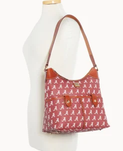 Dooney & Bourke Game Day Ready | Printed Fabric^Collegiate University of Alabama Zip Hobo