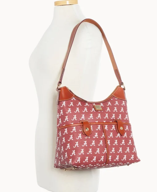 Dooney & Bourke Game Day Ready | Printed Fabric^Collegiate University of Alabama Zip Hobo