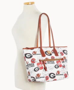 Dooney & Bourke Game Day Ready | Printed Fabric^Collegiate University of Georgia Tote
